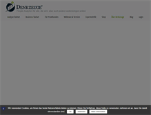 Tablet Screenshot of denkzeuge.com